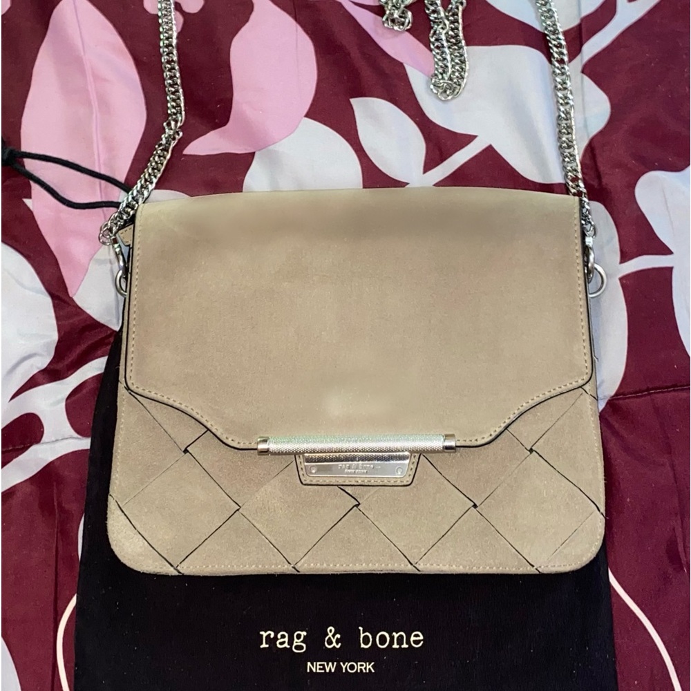 Rag and Bone Suede Tan Crossbody Bag